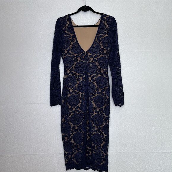 Dress the Population Emery Floral Lace Dress L - Picture 3 of 6
